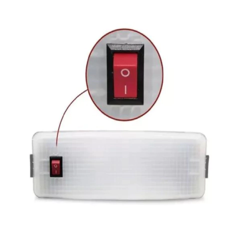 Lanterna de Teto Cabine Luz Interna Mb 709 914 1618 1620 1621 1218 1418 Com Botão Interruptor - 3318257301