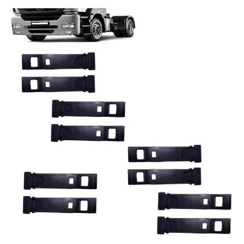Kit 10 Cintas Presilha Borracha da Trava Fixação do Paralama Mb Axor 1933 2540 2035 2544 2546 3340 3344 Actros 2646 2651