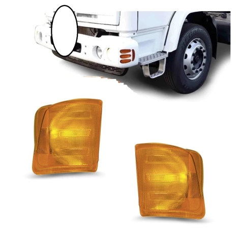 Par Lanterna Dianteira Seta Pisca Mb 2423 2729 2428 712 914c 1215c Cara chata