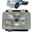 Farol Principal Alto/Baixo H4 Com Vigia Mercedes Mb 1214 1218 1418 1414 1618 1630 1935 Bicudos - Lente Vidro