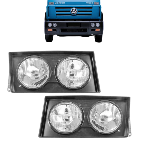 Par Farol Principal Caminhão Volkswagen Titan Worker 17300 13170 26300 23210 17180 18310 24220 40300 - a parti 2003