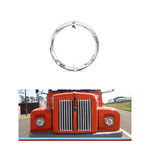 Aro Moldura do Farol Principal do Jacare Scania 110 111 76 77 78 79 - 1971 à 1982