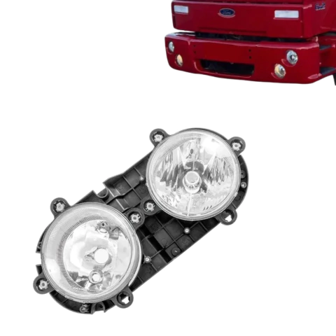 Farol H7 Duplo Diagonal Principal Caminhão Ford Cargo 1317 1722 2422 4331 4532 1217 2428 4030 4432 - anos 2000 até 2012