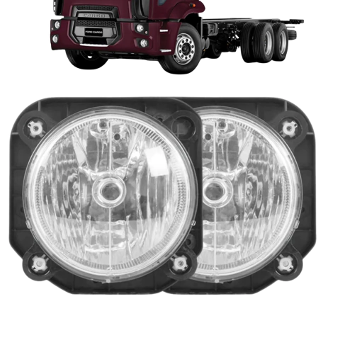 Par Faróis Luz Baixa H7 Novo Ford Cargo Robocop Panda 1317 1319 1517 2429 1719 1932 2429 3031 - Ano 2011+ em diante