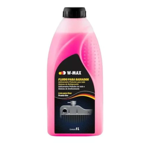Fluido Para Radiador Proteção Arrefecimento Wurth W-max Rosa Pronto Uso Caminhão Álcool Gasolina e Flex - 1 litro