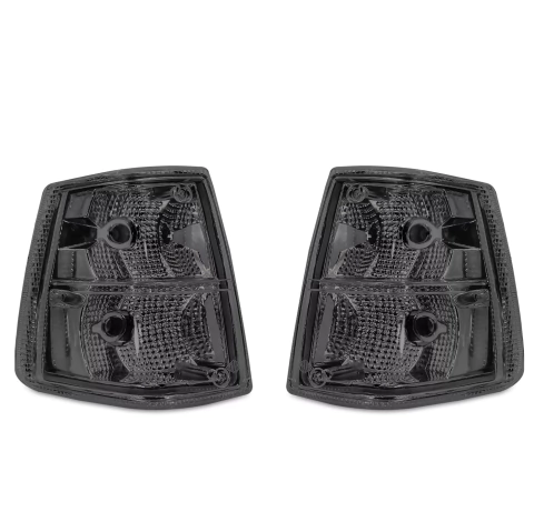 Par de Lanterna Seta Pisca Dianteira Volvo NL10 NL12 Edc Fumê Esportiva Sport Lente Lisa