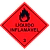Placa Simbologia Sinalizacao Liquido Inflamavel N°3 30x30