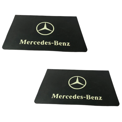 Par Apara Barro Traseiro Borracha do Paralama Lameiro 64x41cm Badana Caminhão Mercedes benz Mbb Axor Atego 640x410mm