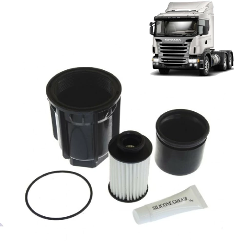 Kit Filtro Ureia Bomba Arla Scania Serie 6/7 Ntg G410 R450 R500 S540 Ano 2017 em Diante - Fase 02 Completo