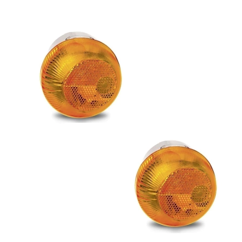 Par de Lanterna Lateral Estribo Seta Pisca Volks Constellation 19320 25370 32390 Delivery S/Soquete Âmbar - 2R2953037