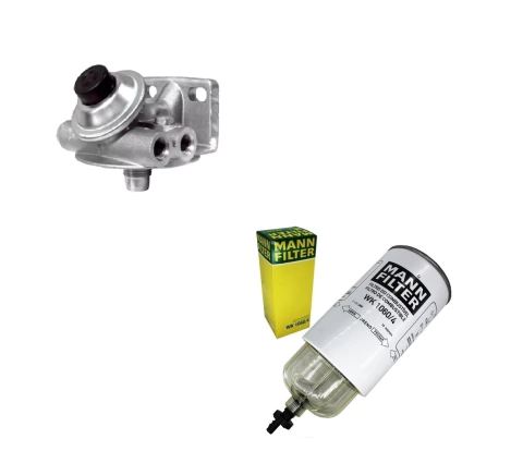 Kit Cabeçote Filtro Racor Combustível Com Visor Adaptação 1.12 Mbb Axor Accelo Atego Atron 1933 2035 2544- Wk1060/4