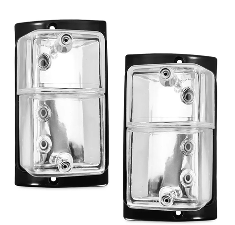 Par de Lanterna Seta Pisca Dianteira Scania Bicudo Frontal 112 113 142 143 R112 R113 12H Hs Hw Cristal Sport Esportiva