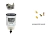 Kit Adaptação Cabeçote Filtro Racor Diesel Combustível Com Conexão Wk1040