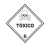 Placa Simbologia Toxico 6 Risco Substância 30x30