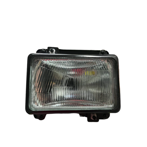 Farol Principal Alto/Baixo H4 Com Vigia Mercedes Mb 1113 1313 1513 1519 2013 2219 1934 Carapreta Lente Vidro Aro Preto