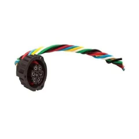 Soquete Chicote Lanterna Traseira 7 Vias Mb Axor 1933 2544 Actros 2646 Scania 124 G380 R440 Man Tgx Volvo Fh 380 Nh12