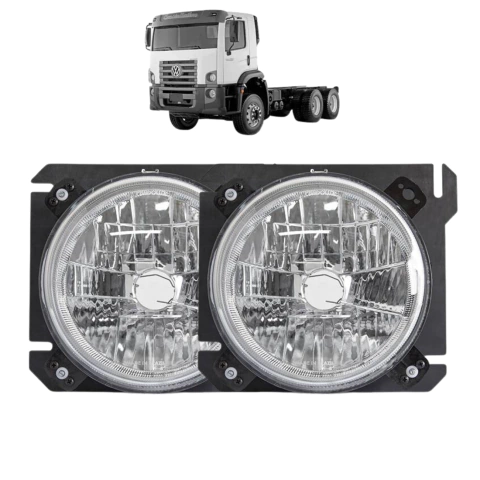 Par de Farol Principal para Volkswagen Constellation 2006 em diante 15180 24250 19320 25390 31370 - 2R2941032 2R2941031