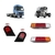 Conjunto de Lanterna Traseira + Delimitadora Teto Externa Cabine Mb 709 710 912 914 1214 1418 1620 1630 1632 1935 Hpn - CUBATÃO SPACE TRUCK