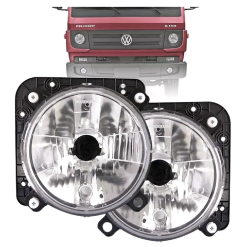 2 Farois Dianteiro Compativel Volkswagen Delivery 2005 2006 07 08 09 10 11 12 13 14 15 16 2017 - 2P0941007 - 2P0941008