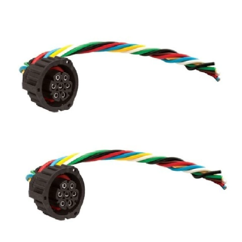 Par Soquete Chicote Lanterna Traseira 7 Vias Mb Axor 1933 2544 Actros 2646 Scania 124 G380 R440 Man Tgx Volvo Fh12 Nh12