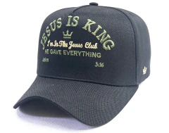 Boné Jesus is King - Club Jesus - Preto