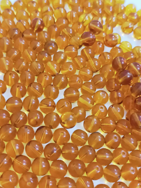 1 Pct com 30 contas porcelana preciosa jablonex marrom topázio 8mm - comprar online