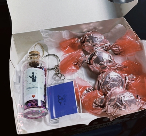 Mini Kit Potinho do amor e chaveiro