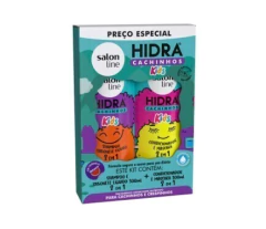 Kit Shampoo e Condicionador Hidra Kids Cachinhos 300ml Salon Line