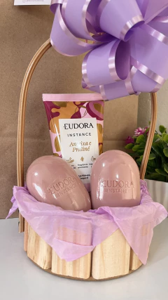 Kit Presente Eudora - Fondue (hidratante) Ameixa e Praline + 2 sabonetes - comprar online