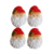 Aplique de Natal em Biscuit - Rostinho Papai Noel