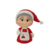 Aplique de Natal em Biscuit - Mamãe Noel