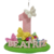 Vela Topo de Bolo - Borboletas - Dalara | Velas de Aniversário e Apliques | Artesanato em biscuit