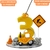 Vela Topo de Bolo em Biscuit Trator - Construção - Obras - loja online