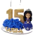 Vela Topo de Bolo 15 anos - Boneca - Dalara | Velas de Aniversário e Apliques | Artesanato em biscuit