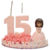 Vela Topo de Bolo 15 anos - Boneca na internet