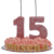 Vela Topo de Bolo 15 anos - Dalara | Velas de Aniversário e Apliques | Artesanato em biscuit