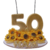 Vela Topo de Bolo 50 anos + - comprar online