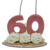 Vela Topo de Bolo 60 anos + - loja online