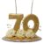 Vela Topo de Bolo 70 anos + - Dalara | Velas de Aniversário e Apliques | Artesanato em biscuit