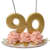 Vela Topo de Bolo 90 anos +
