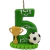 Vela Topo de Bolo - Futebol (Bola e troféu) - loja online