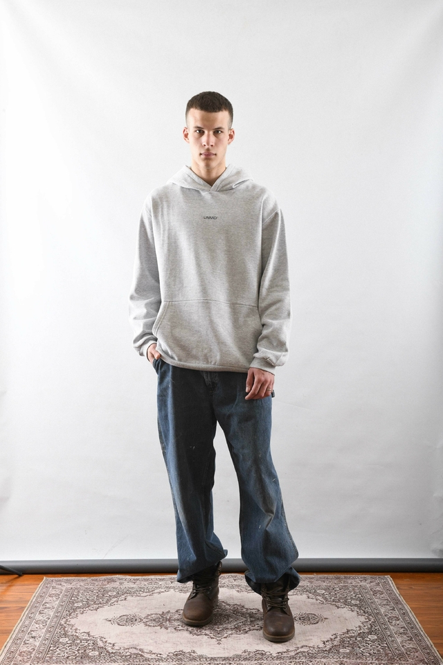 HOODIE GREY + WHITE thumbnail 2