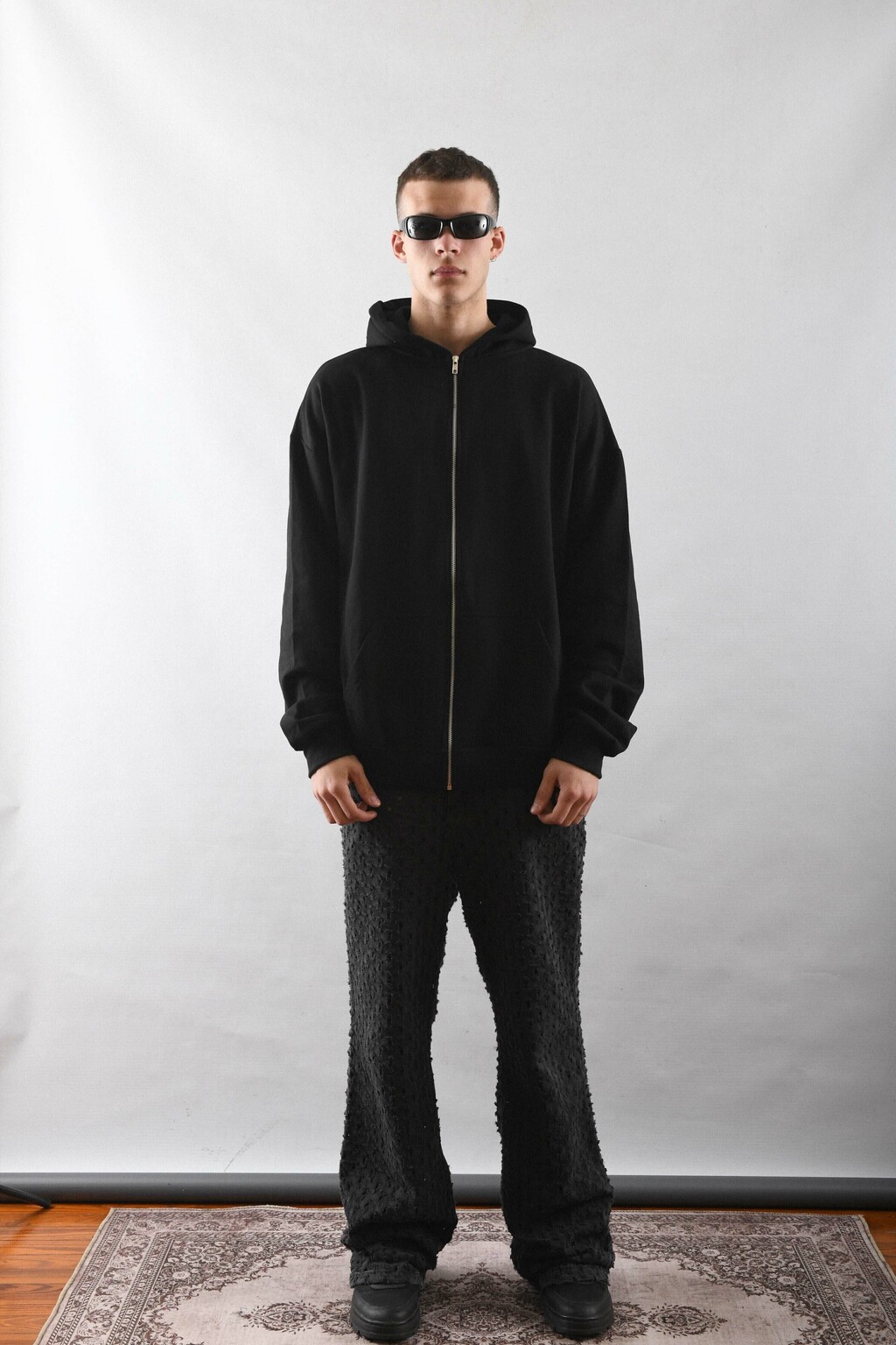 Zip Hoodie Blk thumbnail 3
