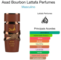 Asad Bourbon Lattafa Perfumes(masculino) - comprar online