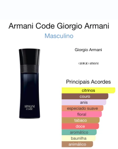 Code Giorgio Armani - Perfume Masculino - Eau de Toilette - comprar online