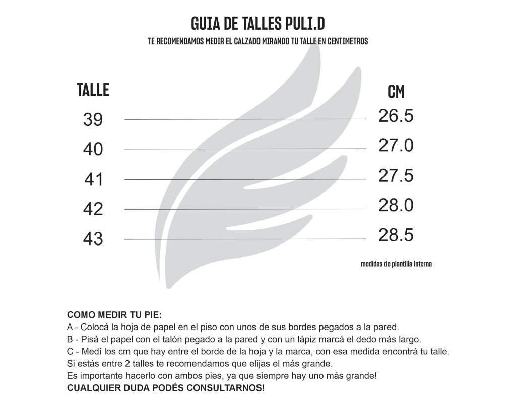 Tabla de talles