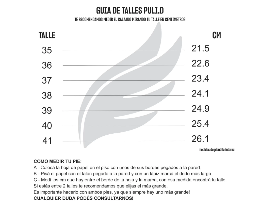 Tabla de talles