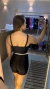 Conjunto de Short - Preto com Branco - Top Clara - Média Compressão - Sou Fit