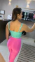 Conjunto de Legging - Pink com Verde Menta - Top Clara - Alta Compressão - Sou Fit