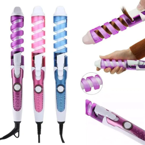 Rizador Eléctrico Pronova NHC-8558, Ideal para Ondas Definidas y Peinados Profesionales, Portátil y de Rápido Calentamiento - comprar online